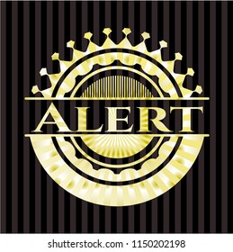 Alert golden emblem