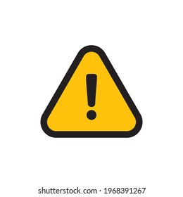 Alert icon. Danger symbol. Flat Vector illustration attention sign with exclamation mark icon. Risk sign.