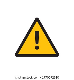 Alert icon. Danger symbol. Flat Vector illustration attention sign with exclamation mark icon. Risk sign.