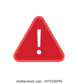 Alert icon. Danger symbol. Flat Vector illustration attention sign with exclamation mark icon. Risk sign.