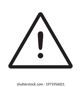 Alert icon. Danger symbol. Flat Vector illustration attention sign with exclamation mark icon. Risk sign.