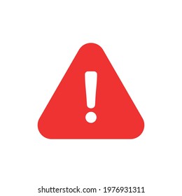 Alert icon. Danger symbol. Flat Vector illustration attention sign with exclamation mark icon. Risk sign.
