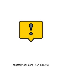 Icono de alerta para proyectos de diseño gráfico