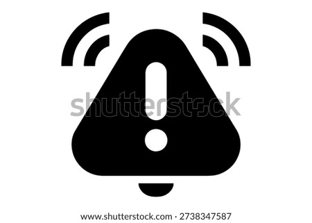 alert icon illustrating the concept of a warning or caution 
