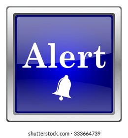 Alert icon. Internet button on white background. EPS10 vector.