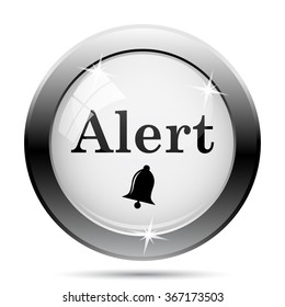 Alert icon. Internet button on white background. EPS10 vector.