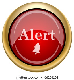 Alert icon. Internet button on white background. EPS10 vector.