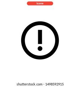 alert icon isolated sign symbol vector illustration - high quality black style vector icons
