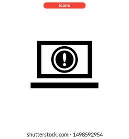 alert icon isolated sign symbol vector illustration - high quality black style vector icons
