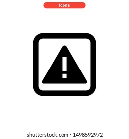 alert icon isolated sign symbol vector illustration - high quality black style vector icons
