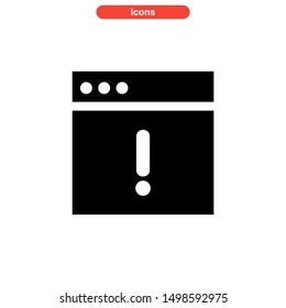 alert icon isolated sign symbol vector illustration - high quality black style vector icons

