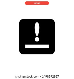 alert icon isolated sign symbol vector illustration - high quality black style vector icons
