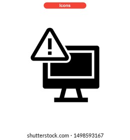 alert icon isolated sign symbol vector illustration - high quality black style vector icons
