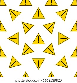 Alert Icon, Notification Icon Seamless Pattern Vector Art Illustration