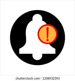 Alert Icon, Notification Icon Vector Art Illustration