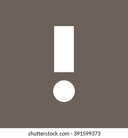 Alert Icon on Dark Gray Color. Eps-10.