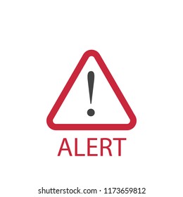 Alert icon in red