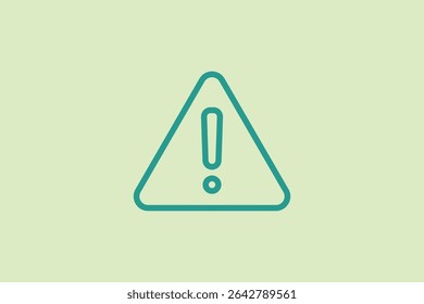 Icono de alerta. Icono relacionado con los Elementos de interfaz de usuario. Adecuado para Sitio web, App, interfaces de usuario, elemento, imprimible, etc. estilo de icono de línea. diseño de Vector simple editable