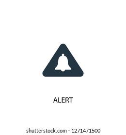 alert icon. Simple element illustration. alert concept symbol design. Can be used for web and mobile.