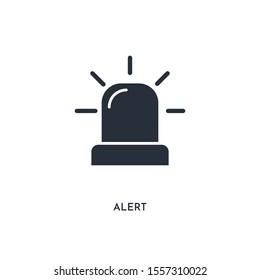 alert icon. simple element illustration. isolated trendy filled alert icon on white background. can be used for web, mobile, ui.