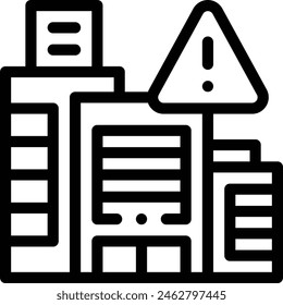 alert icon. Thin Linear Style Design Isolated On White Background