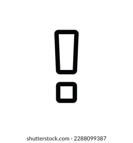 Alert icon vector. Danger sign