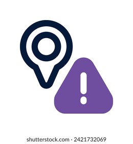 alert icon. vector dual tone icon for your website, mobile, presentation, and logo design.