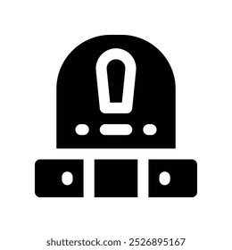 alert icon. vector glyph icon for your website, mobile, presentation, and logo design.