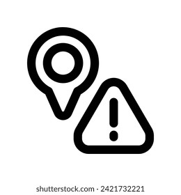 alert icon. vector line icon for your website, mobile, presentation, and logo design.