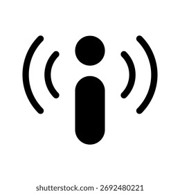 Ilustración de diseño de símbolo de Vector de icono de alerta