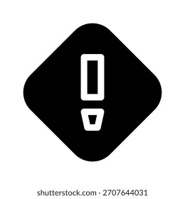 Ilustración de diseño de símbolo de Vector de icono de alerta