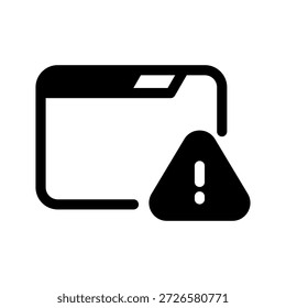 Ilustración de diseño de símbolo de Vector de icono de alerta