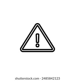 Vector de icono de alerta. Icono de advertencia.