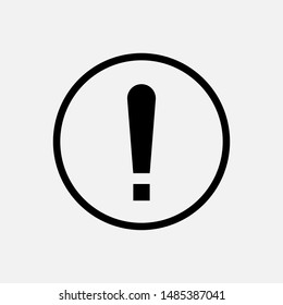 Alert Icon. Warning Symbol. Applied for Design, Presentation, Website or Apps Elements - Vector.