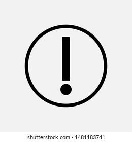 Alert Icon. Warning Vector, Sign and Symbol for Design, Presentation, Website or Apps Elements.