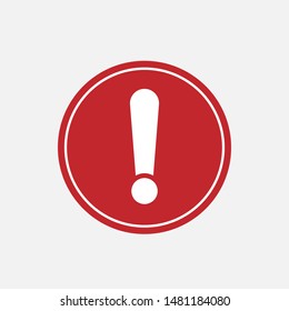 Alert Icon. Warning Vector, Sign and Symbol for Design, Presentation, Website or Apps Elements.