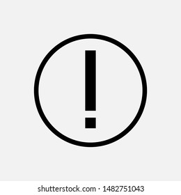 Alert Icon. Warning Vector, Sign and Symbol for Design, Presentation, Website or Apps Elements.