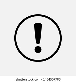 Alert Icon. Warning Vector, Sign and Symbol for Design, Presentation, Website or Apps Elements.