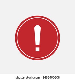 Alert Icon. Warning Vector, Sign and Symbol for Design, Presentation, Website or Apps Elements.
