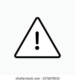 Alert Icon. Warning Vector, Sign and Symbol in Line Art Style for Design, Presentation, Website or Apps Elements.