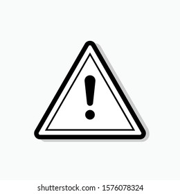 Alert Icon. Warning Vector, Sign and Symbol in Line Art Style for Design, Presentation, Website or Apps Elements.