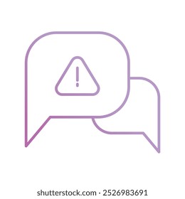 Icono de alerta con fondo blanco Vector Ilustración de stock