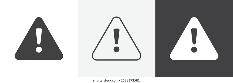 Icono de alerta. Ilustración vectorial lineal plana moderna de moda sobre fondo blanco.