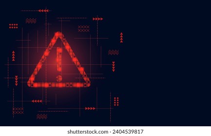 Alert illustration background ideal for cybersecurity related project.