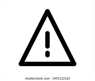 alert line icon - vector