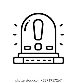 alert line icon. vector icon for your website, mobile, presentation, and logo design.