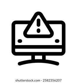 alert line icon. vector icon for your website, mobile, presentation, and logo design.