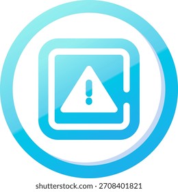 Diseño de icono de Vector de línea de alerta