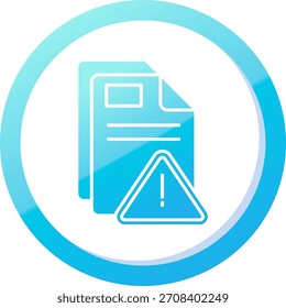 Diseño de icono de Vector de línea de alerta