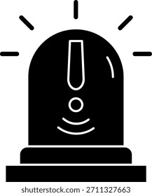 Diseño de icono de Vector de línea de alerta